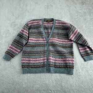 Eddie Bauer Multicolor Patterned Cardigan
